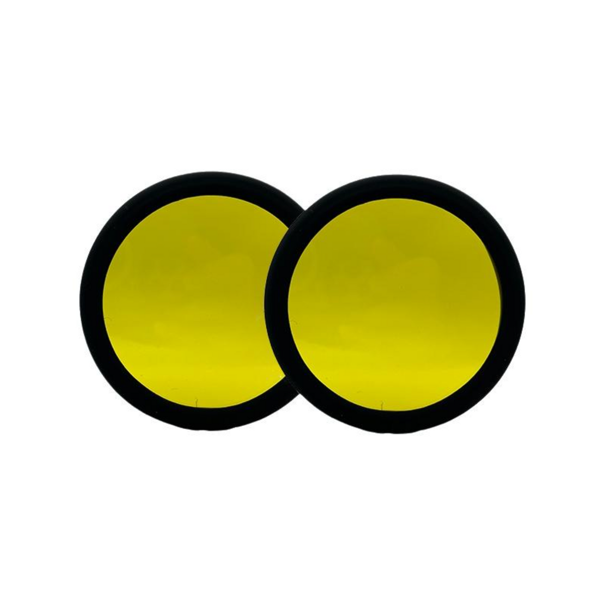 Round Spotlight Shade, Yellow Light, Black Fighter Accessory