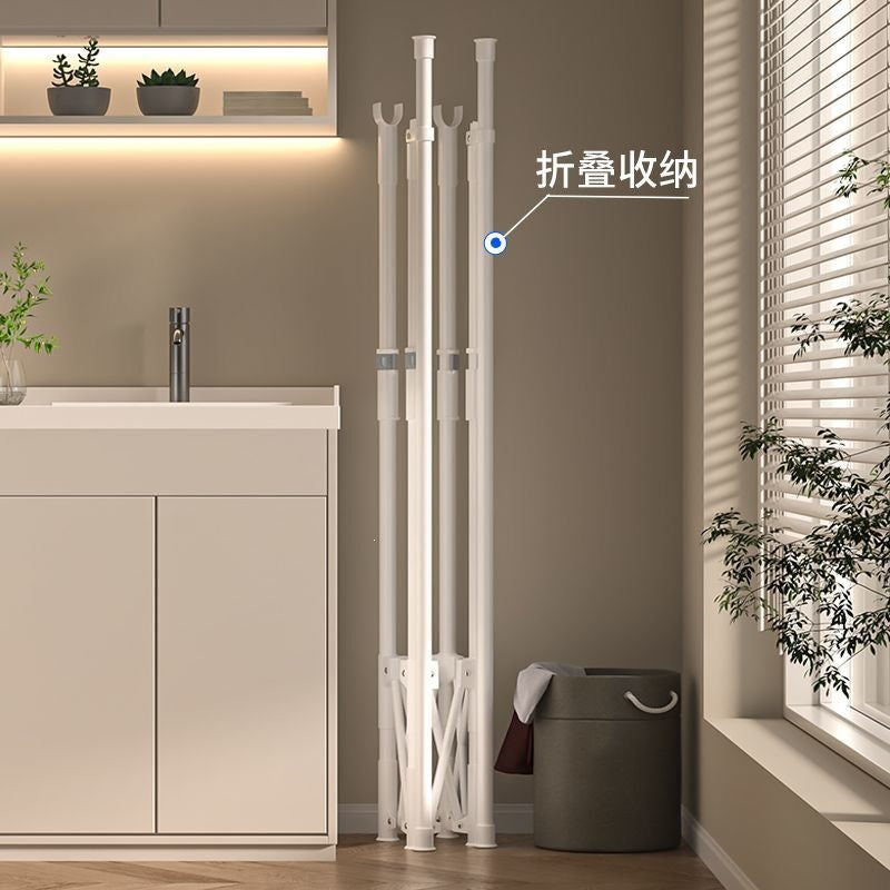 Foldable Stainless Steel Drying Rack for Balcony and Home Use