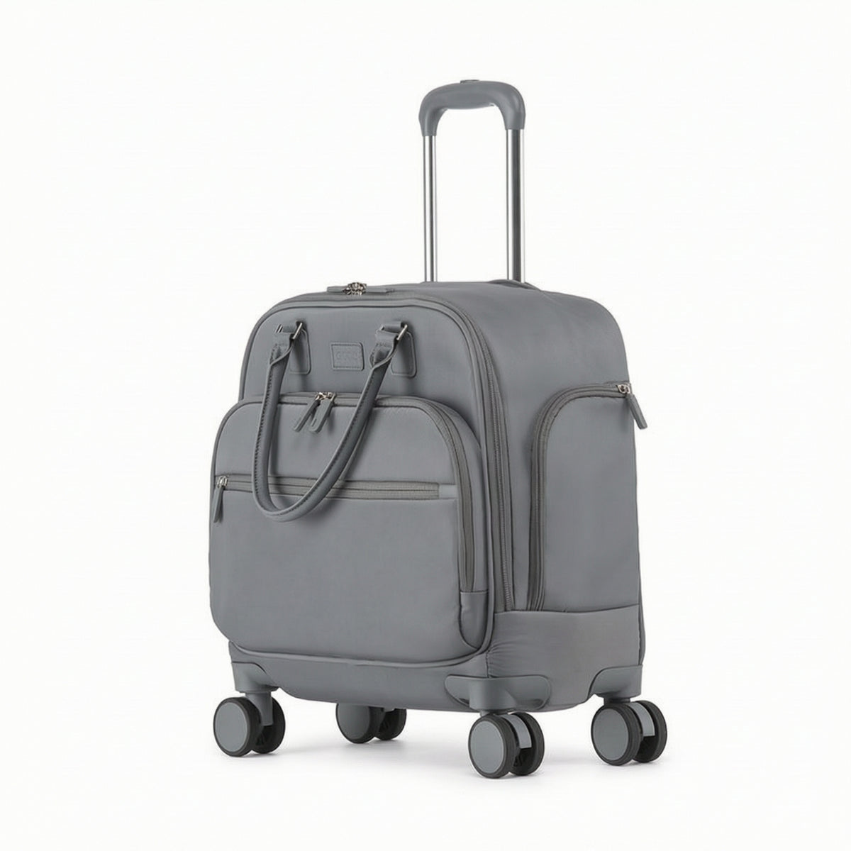 Soft-Sided Rolling Hand Luggage Suitcase Soft-Sided Suitcase with Telescopic Handle Easy to Maneuver Luggage for Business Travelers