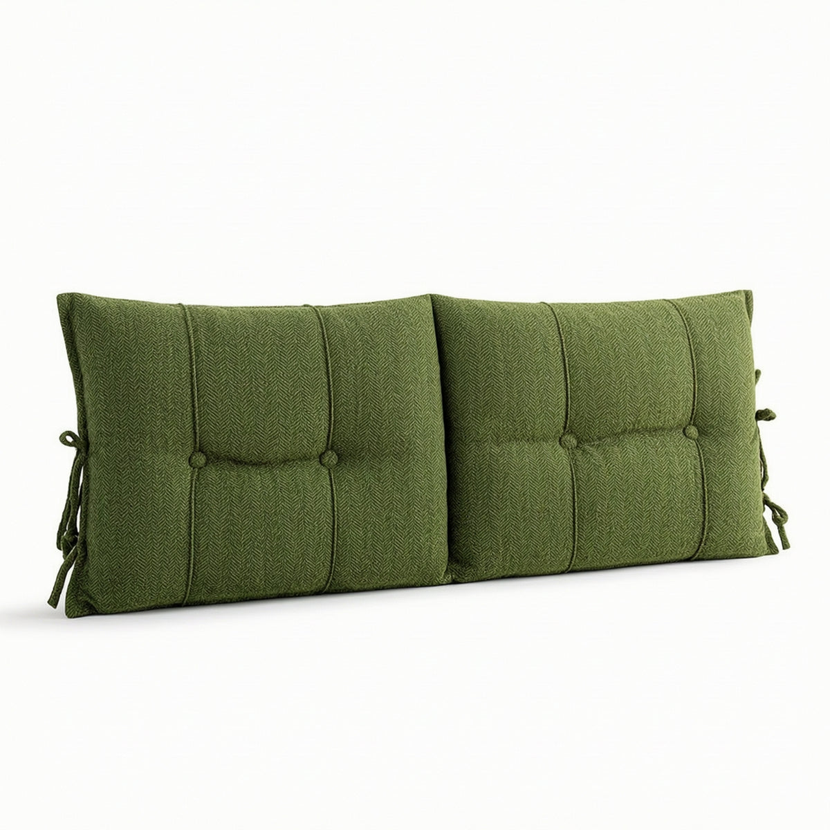 Headboard Slipcover with Ties Cozy Padded Headboard Protector Dustproof Bedding for Readers, Bedroom