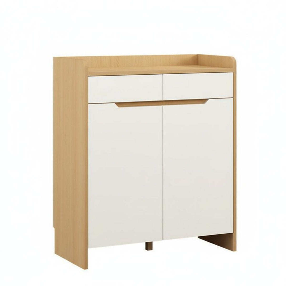 Entryway Shoe Cabinet Freestanding Shoe Storage Modern Shoe Organizer Shoe Cabinet with Drawers Solid Wooden Construction Adjustable Shelving Suitable for Household Entryways Home Organization