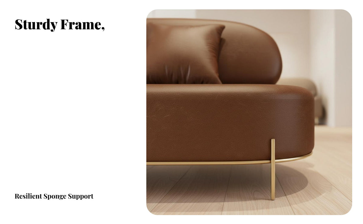 Minimalist and design Curved Loveseat Retro stylish SofareaSaving Small Couch Soft textile Upholstery for Apartment Dwellers, Interior Designers, Reception Area, salon establishment, Bavailableique, study corner