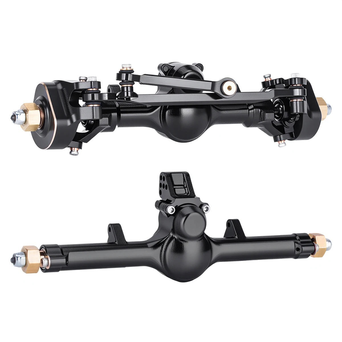 1/24 Axial SCX24 C10 JLU Planetary Front and Rear Axles 52° Brass Steering Knuckles Crawler