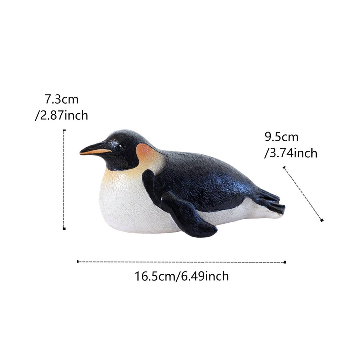 Buoyant Penguin Statue Cute Animal Shape Penguin Pond Decoration Weather-Resistant Outdoor Decor for Aquarium