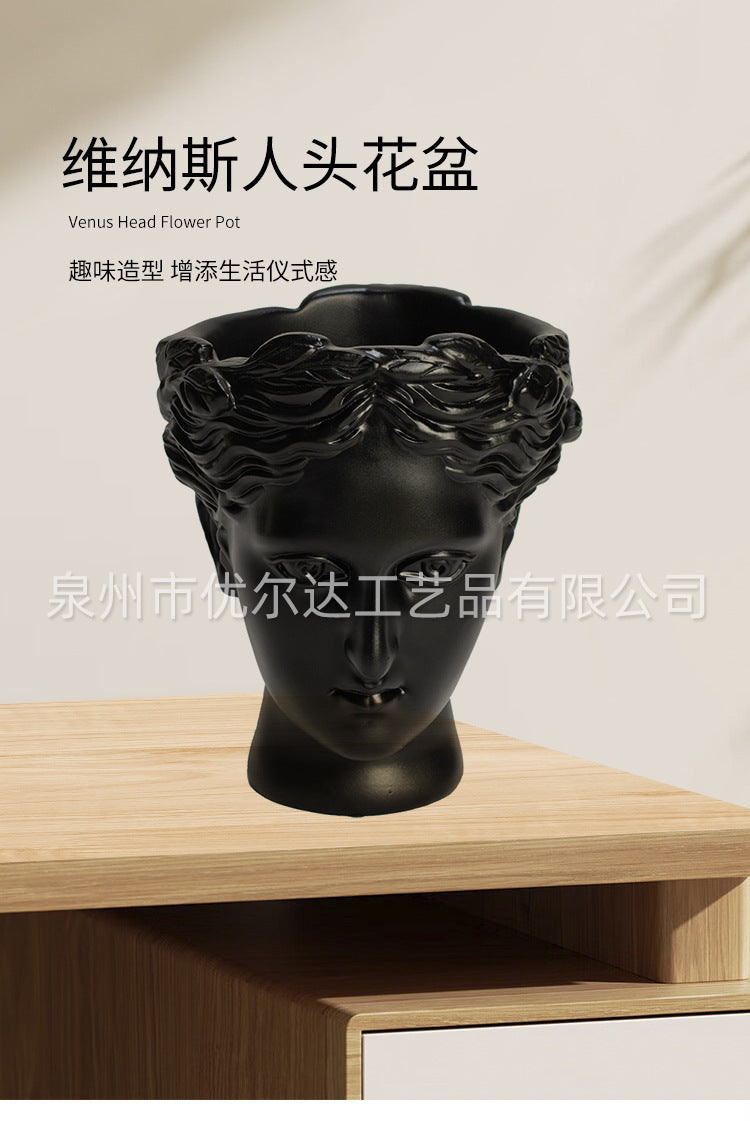 Creative European Style Venus Statue Flower Pot for Home Living Room