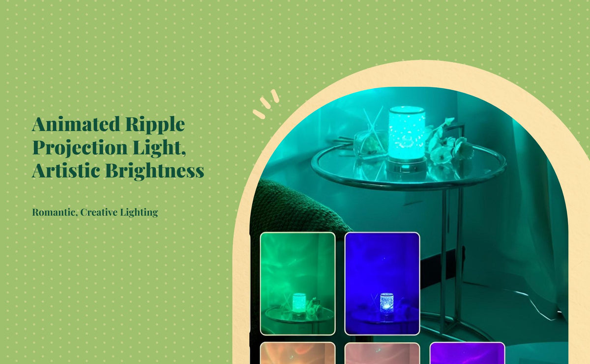 LED Water Ripple Night Light mood