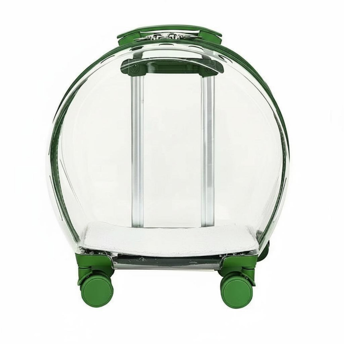 Transparent Pet Carrier Extendable Handle Cat Carrier Trolley Noiseless Wheels Cat Trolley Case for Outdoor