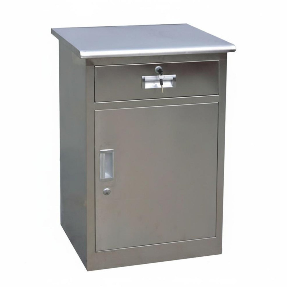 Medical Instrument Cabinet Resistant Stainless Steel Cabinet Rust-Resistant Steel Storage Locker for Pharmacists, Lab Technicians