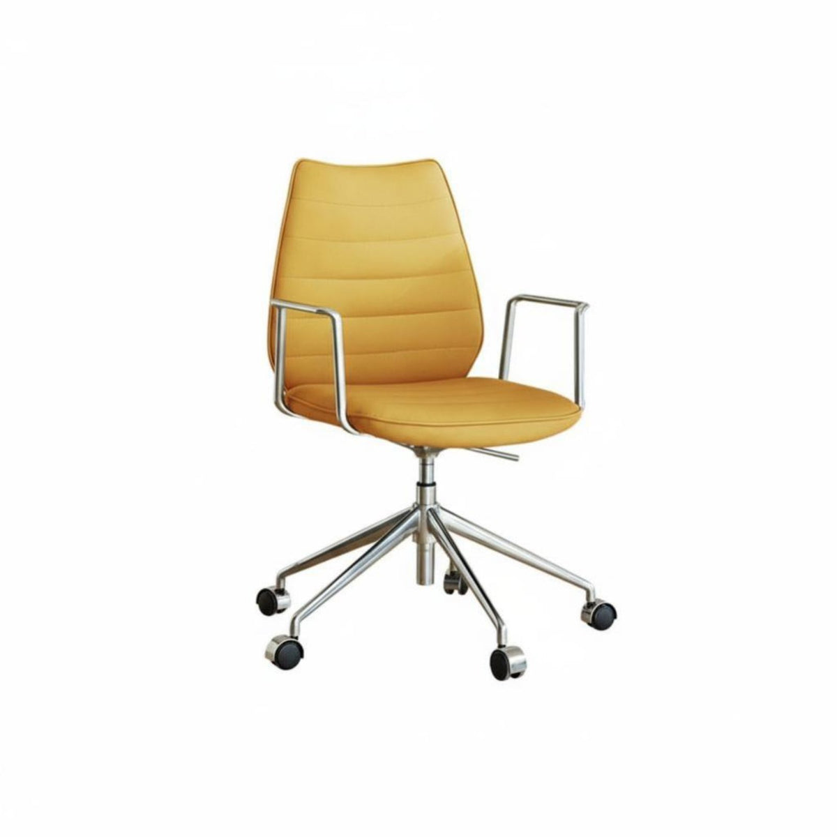 Ergonomic Design Curved backrest Rolling Chair Comfortable rotating Seat Space-Saving Office Seating Modern and aesthetic for Students, Study Room, Small areas, Bedroom, Reception Area
