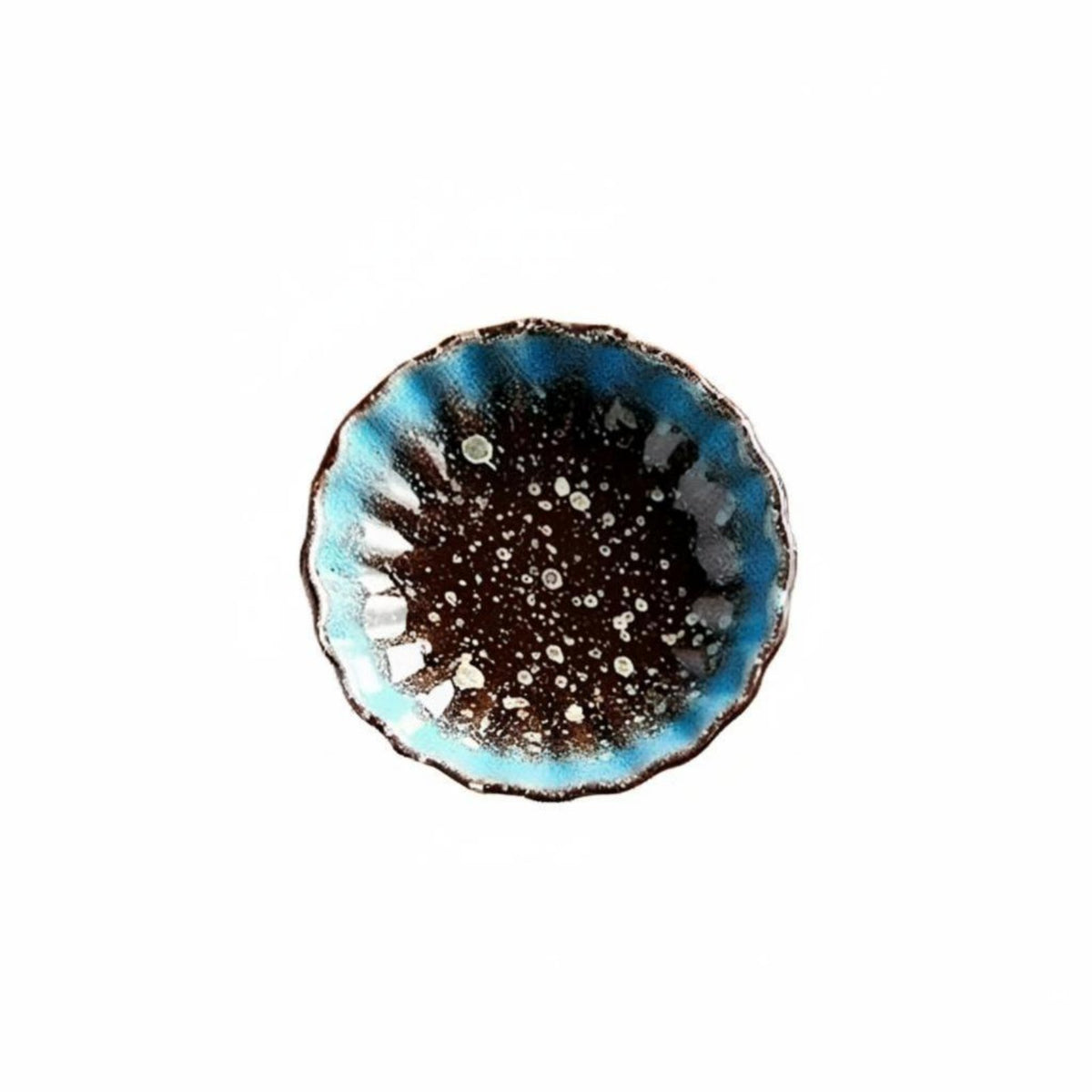 Flower-Shaped Ceramic Plate, Wasabi Dish, Minimalist Japanese Tableware