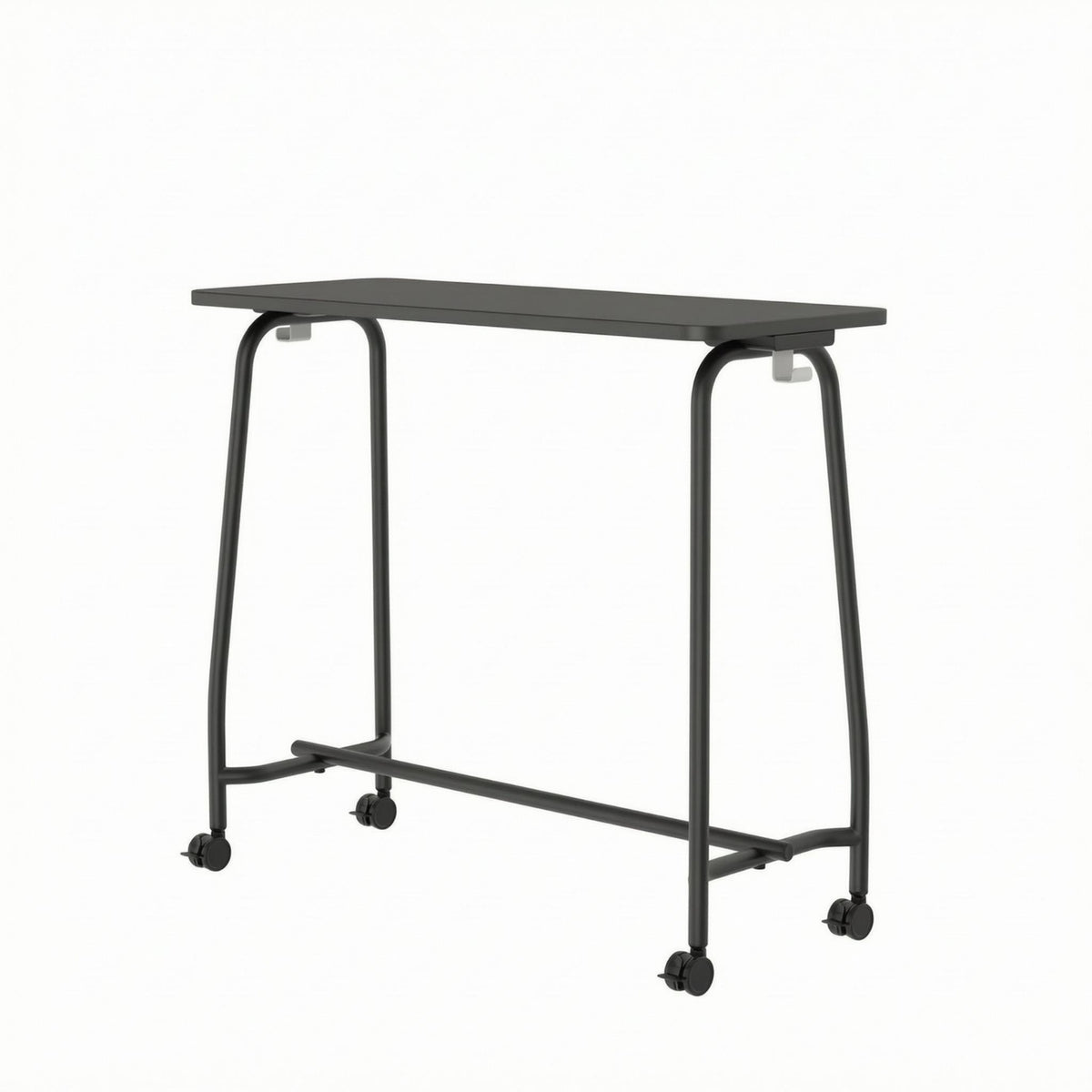 Mobile Training Desk Caster Wheels Rectangular Training Desk Full Rotation Casters Office Furniture for Classroom