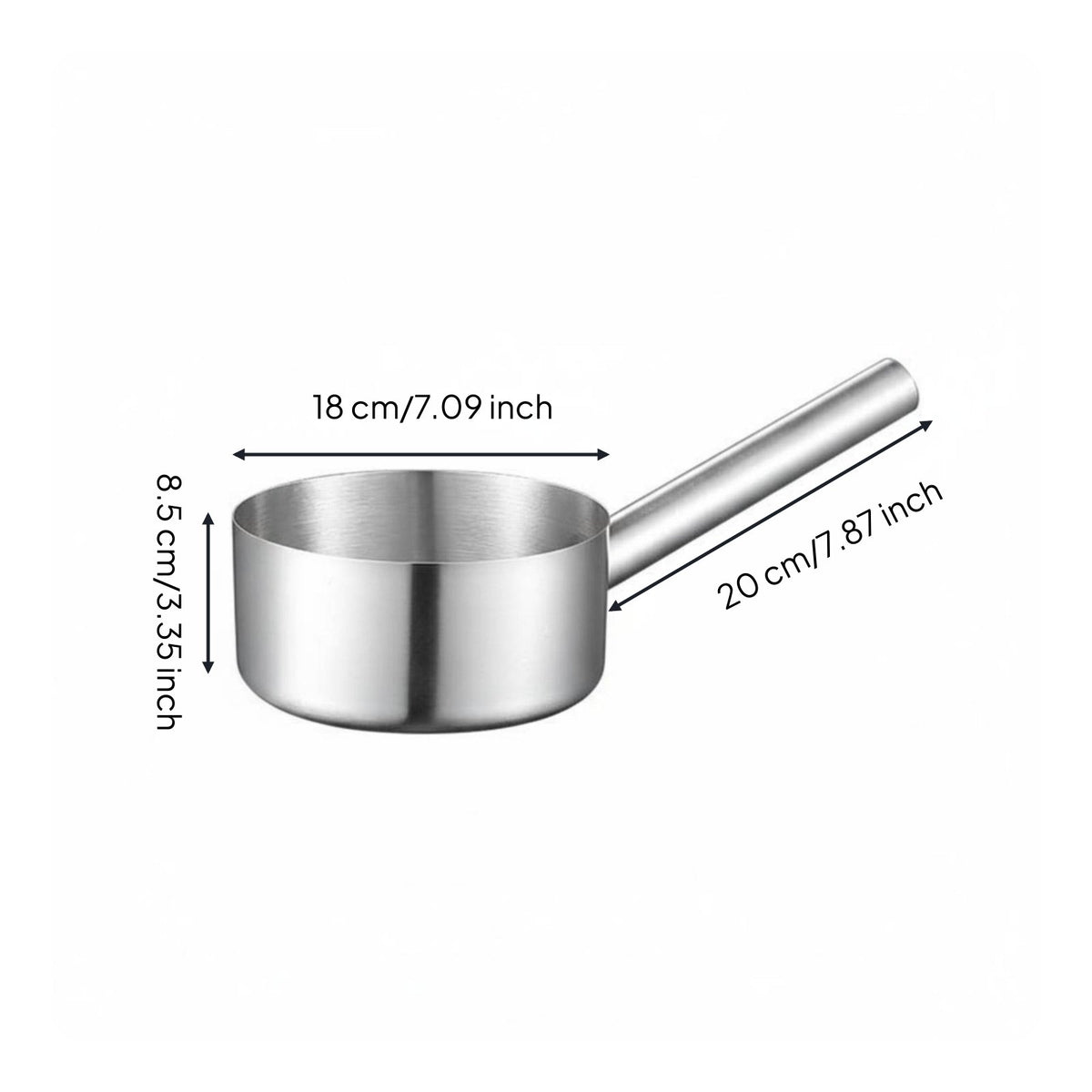 Long Handle Water Dipper Thickened Flat Bottom Water Dipper Food Flat Bottom Dipper for Caterers