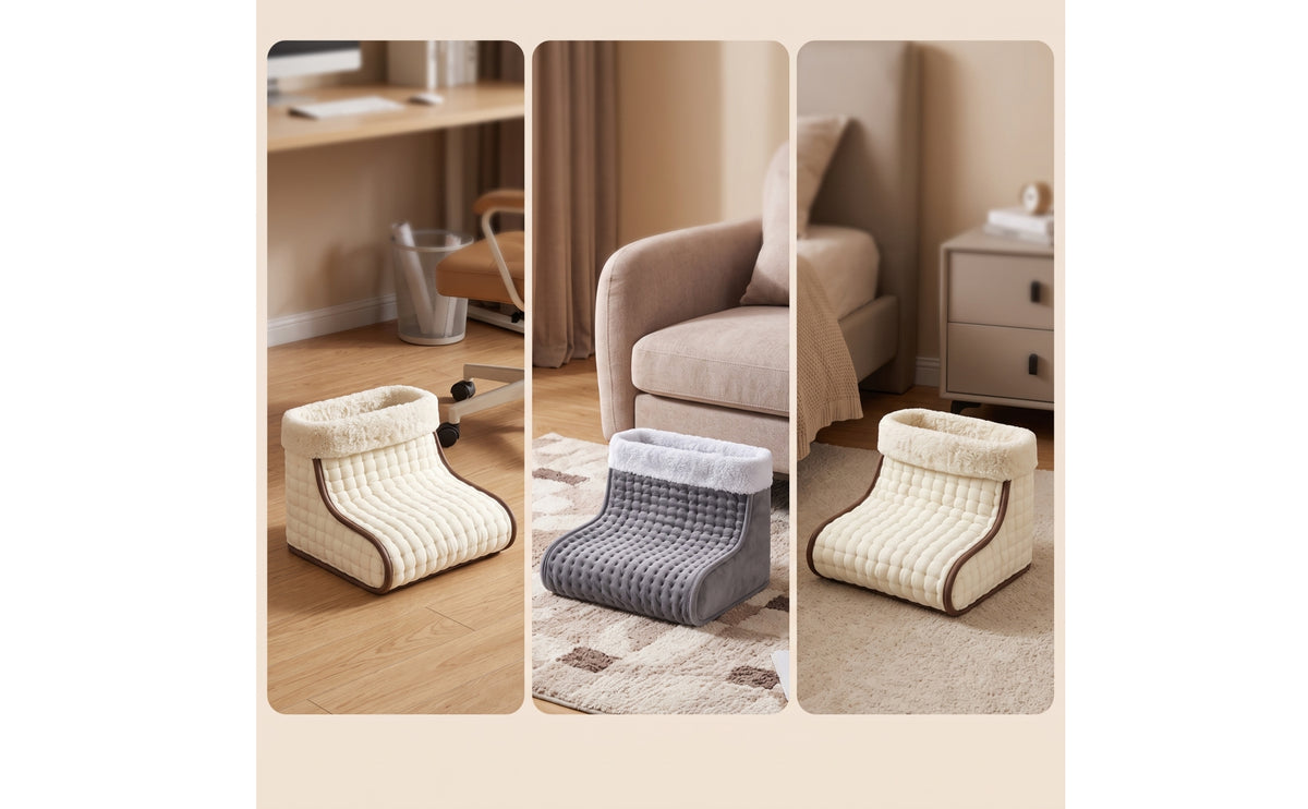 Electric Foot Warmer Heated Foot Enclosure with Washable Lining Soft Appliance for Office Workers, Students, Desk, Home