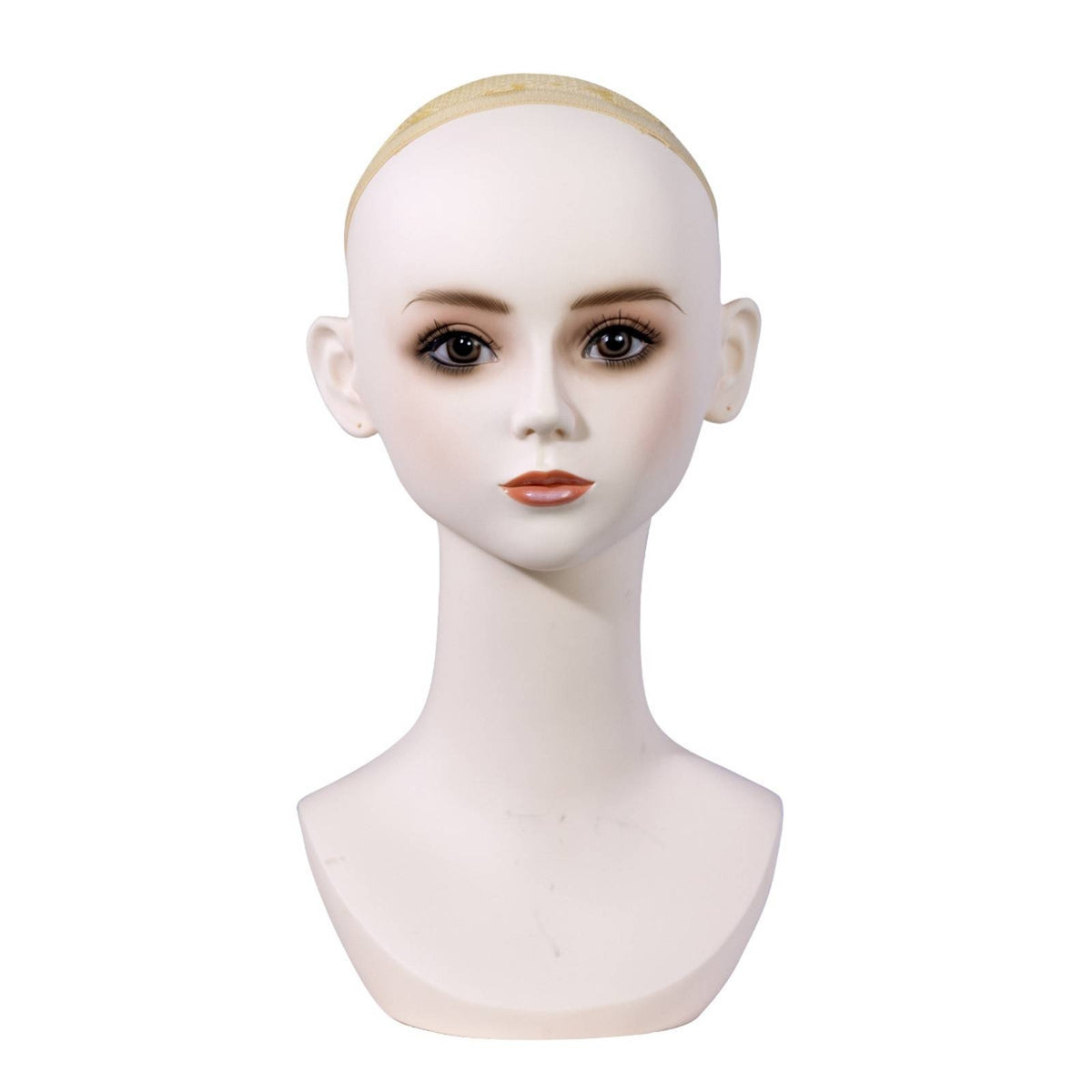 Mannequin Head Lifespan Size Mannequin Head with Shoulders Easy to Clean for Salons, Boutiques, Storefront Presentation