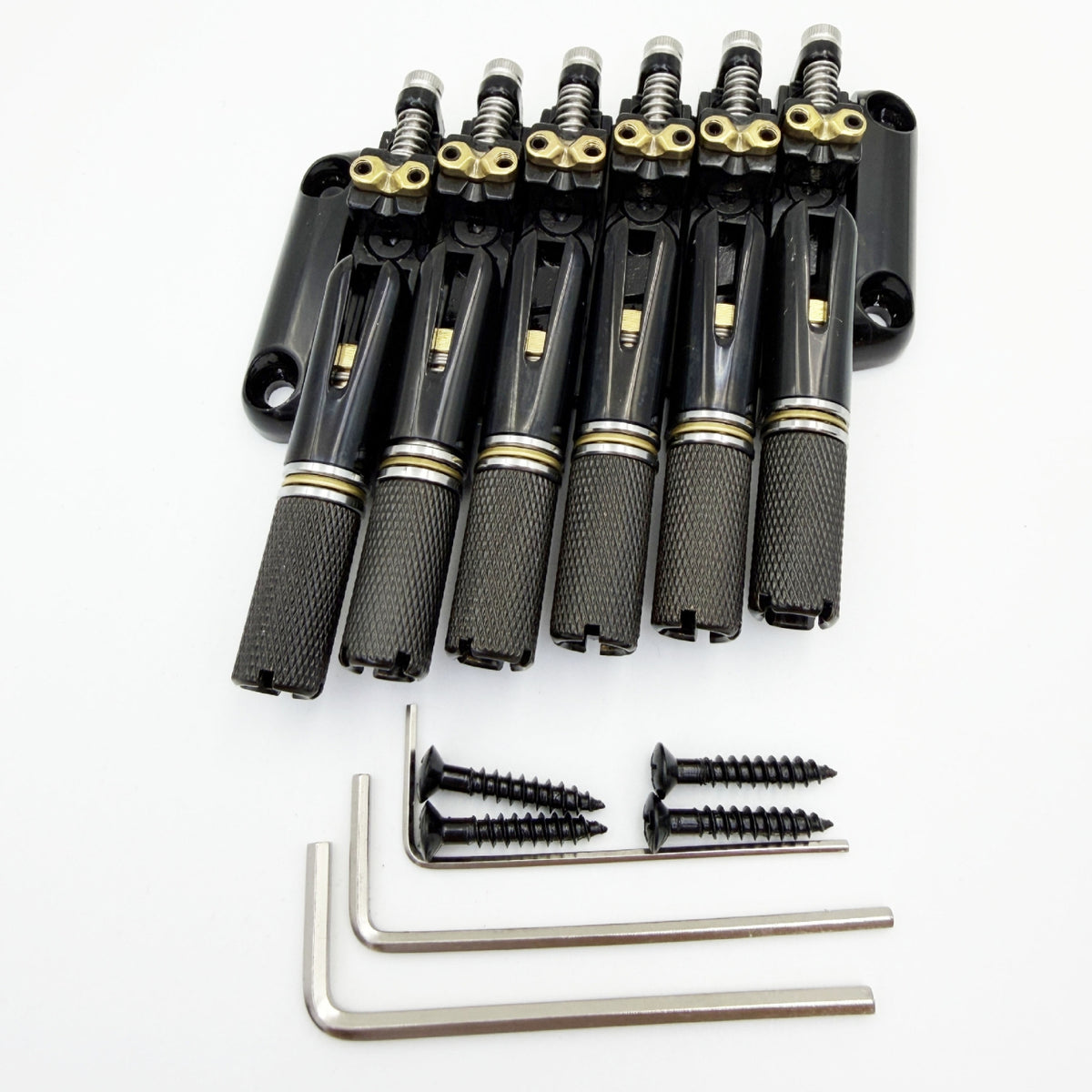 Neckless Electric Guitar Bridge Black Hardware Zinc Alloy for Luthier