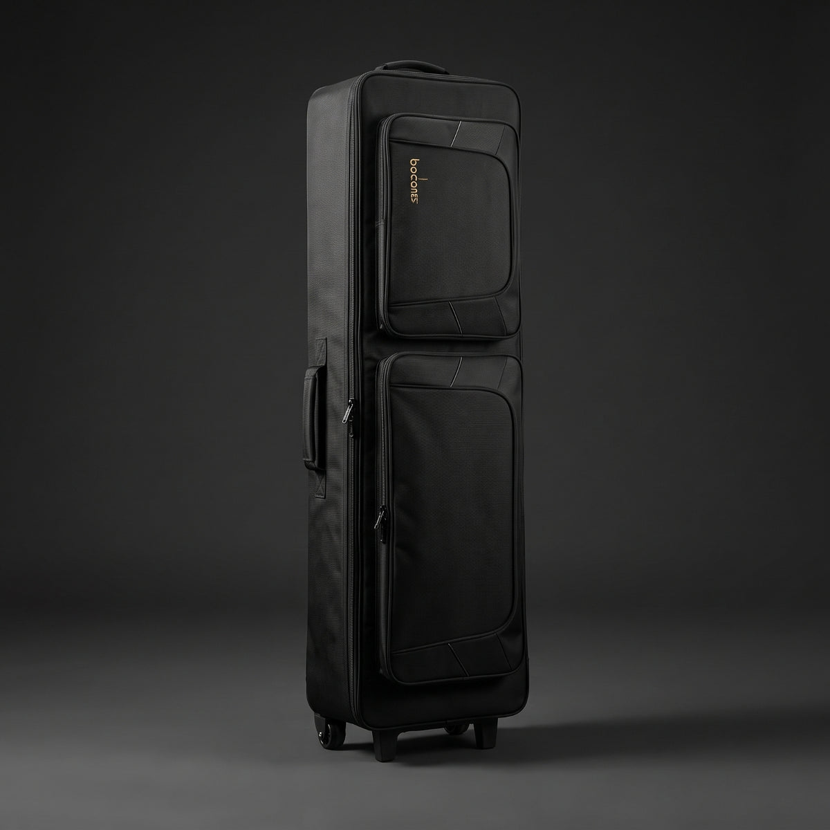 Padded Keyboard Case with Wheels Portable 88-Key Piano Case Heavy-Duty Keyboard Bag with Backpack Straps Sturdy for Keyboardists, Pianists, Travel, Gigs, Rehearsals