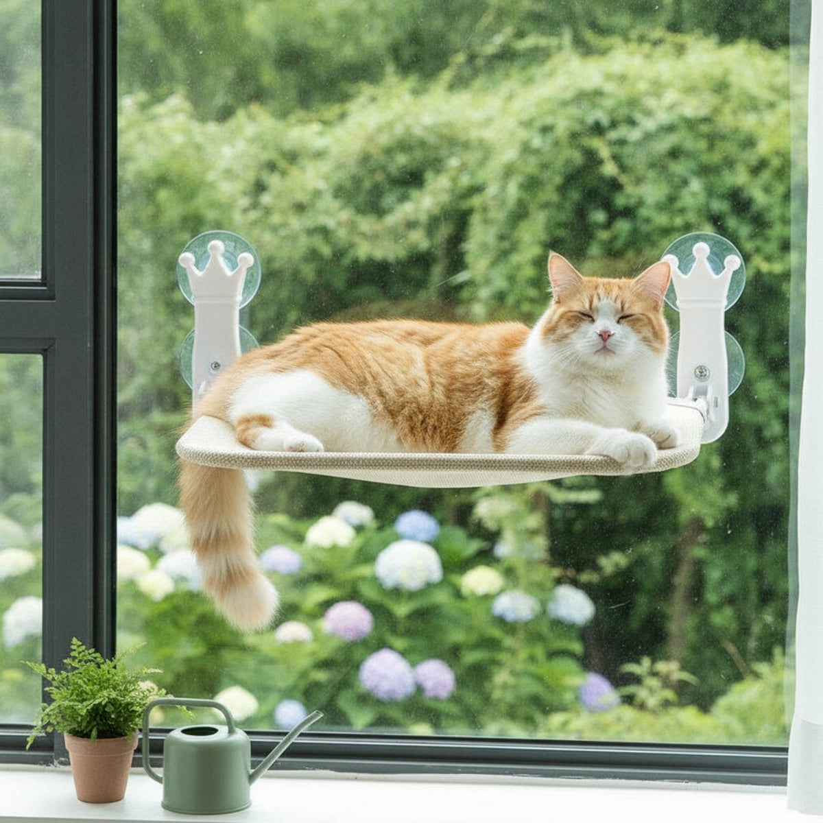 Cat Window Perch Rectangular Pet Resting Mat textileBased , Small Areas