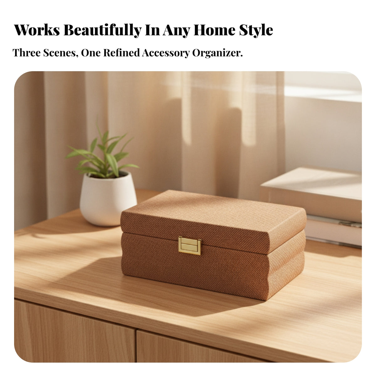 Elegant Woven Jewelry Box