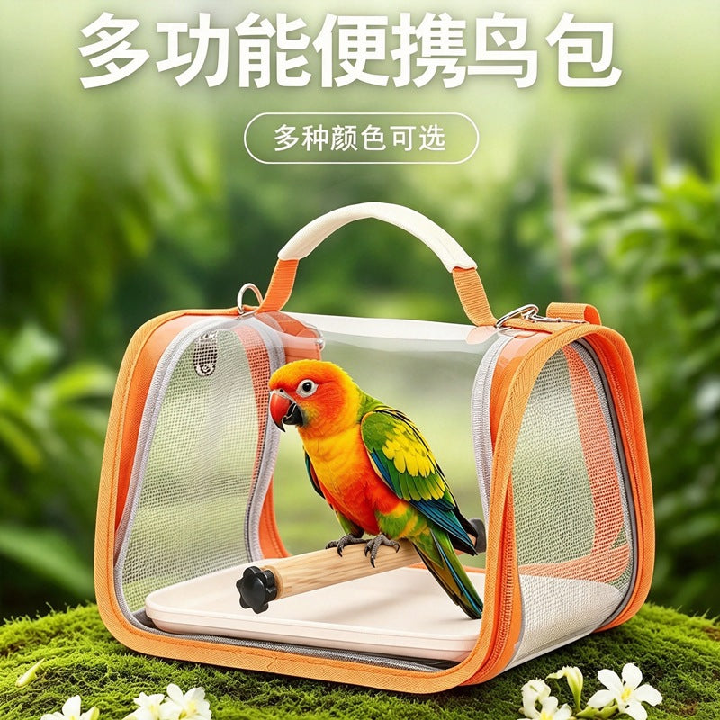 Bird Carrier Backpack with Ventilation for Small Birds