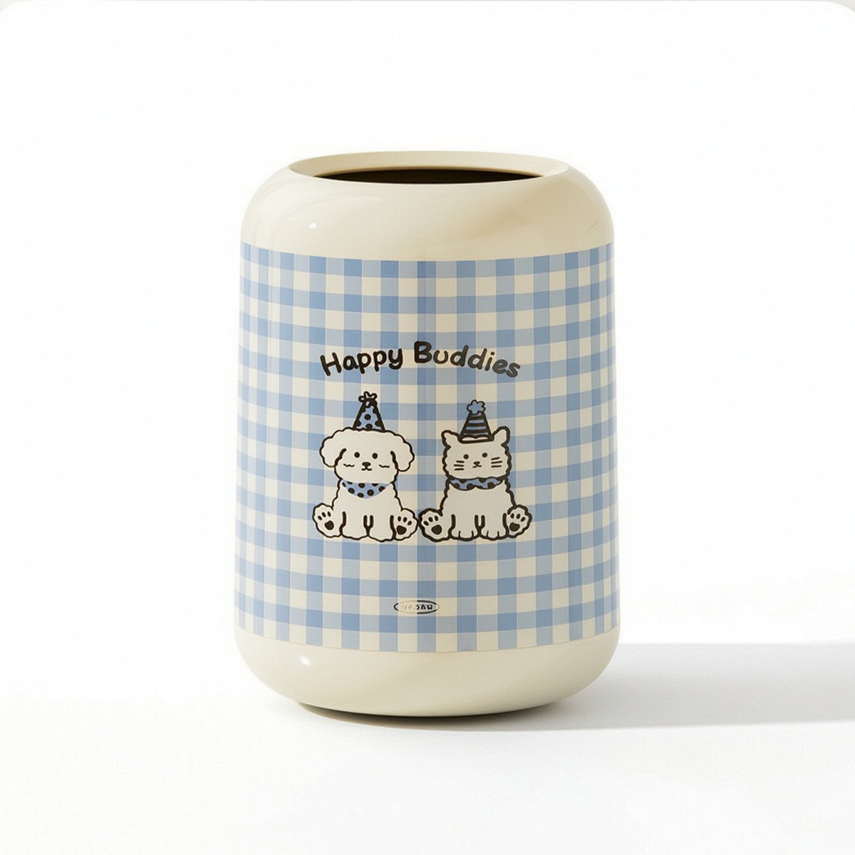 Open Top Wastebasket Lightweight Waste Bin Small for Nursery, Bedroom