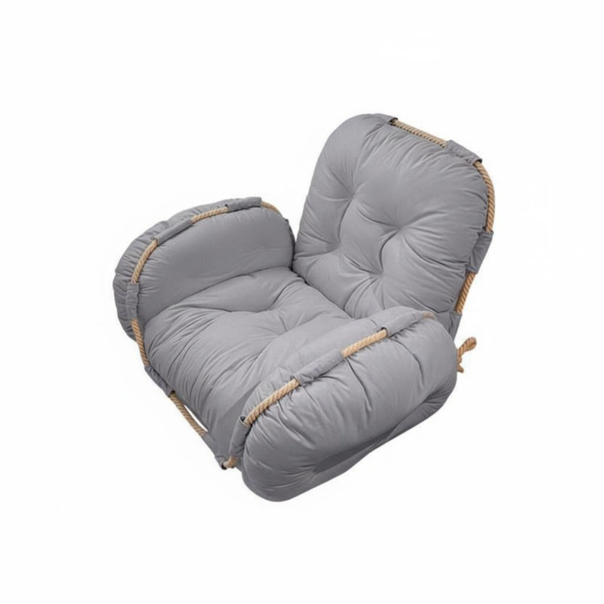 Fold-Expandable Floor Couch Space-Saving Adjustable Sleeper Loveseat Soft Cushioning High-Density Foam Filling for Bay Window