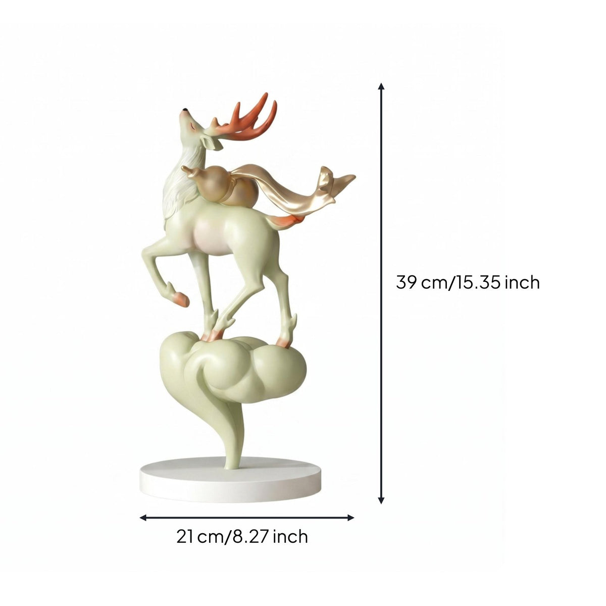 Deer Ornament Luxury Design Deer Statue Polished Surface for Living Room