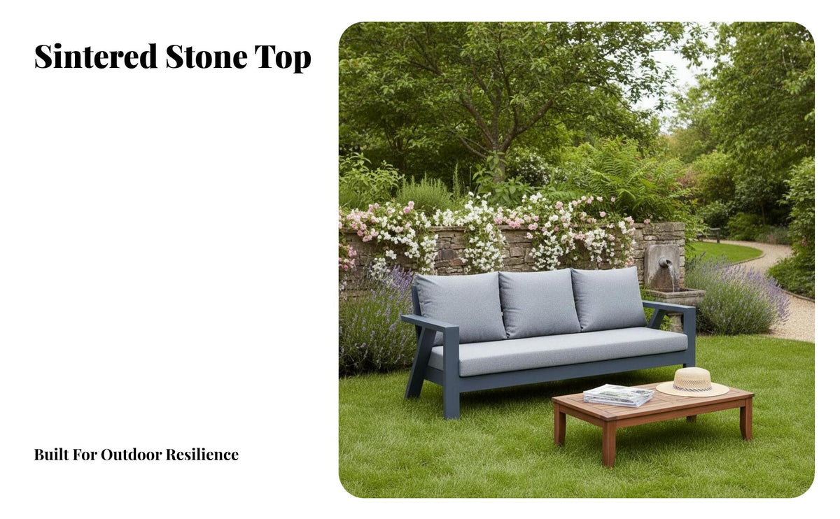 Modern and design Minimalist Deep-Seat Sofa and Chair Set Nordic Inspired Outdoor Furniture Weather-Resistant Garden Furnishing Thick paddings for hosts, homeowners, Families, Backyard, Balcony, Porch, waterside