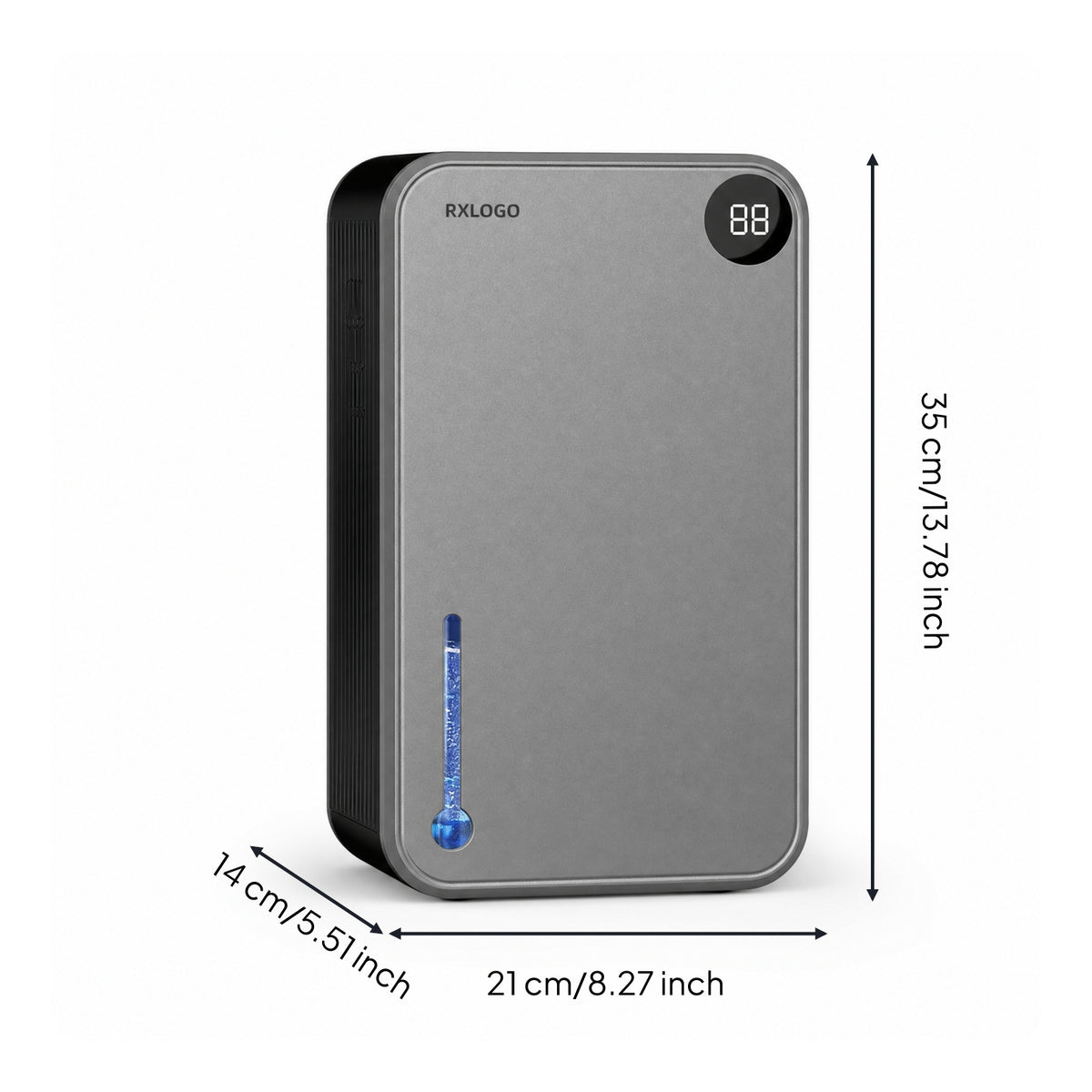 Dehumidifier with LED Display Automatic Shutoff Dehumidifier with Water Tank Appliance Low-Noise Quiet for Bedroom, Bathroom