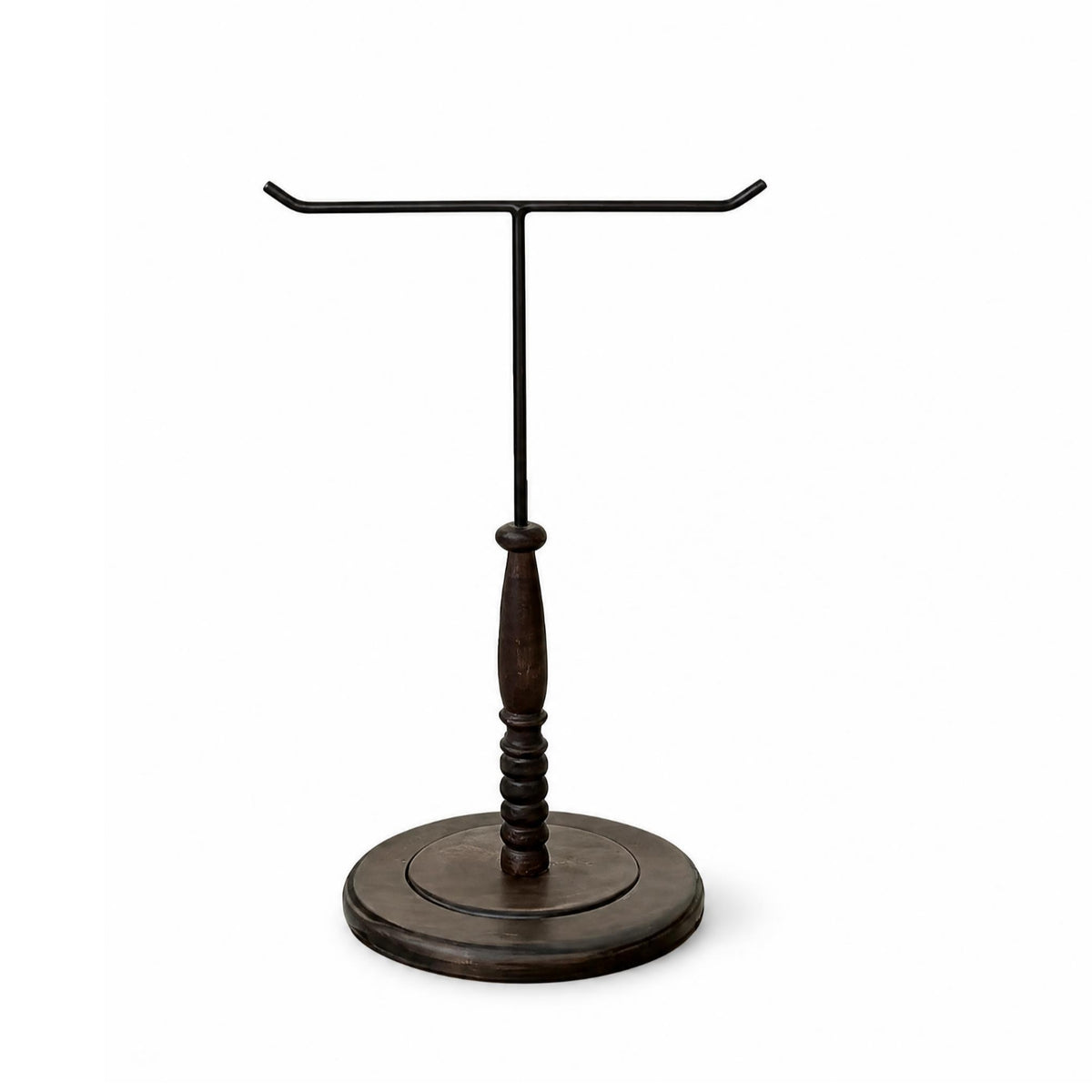 Jewelry Display Stand Wood and Metal Tabletop Decor Vintage Style
