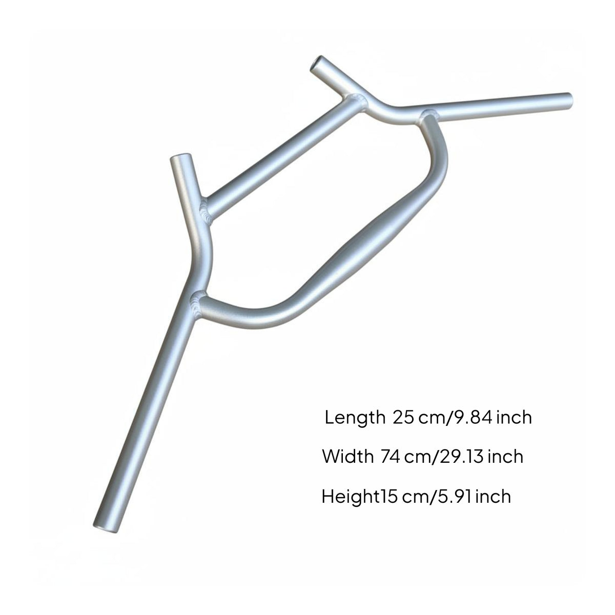 Fixed Gear Handlebar Durable Curved Bike Handlebar Sturdy