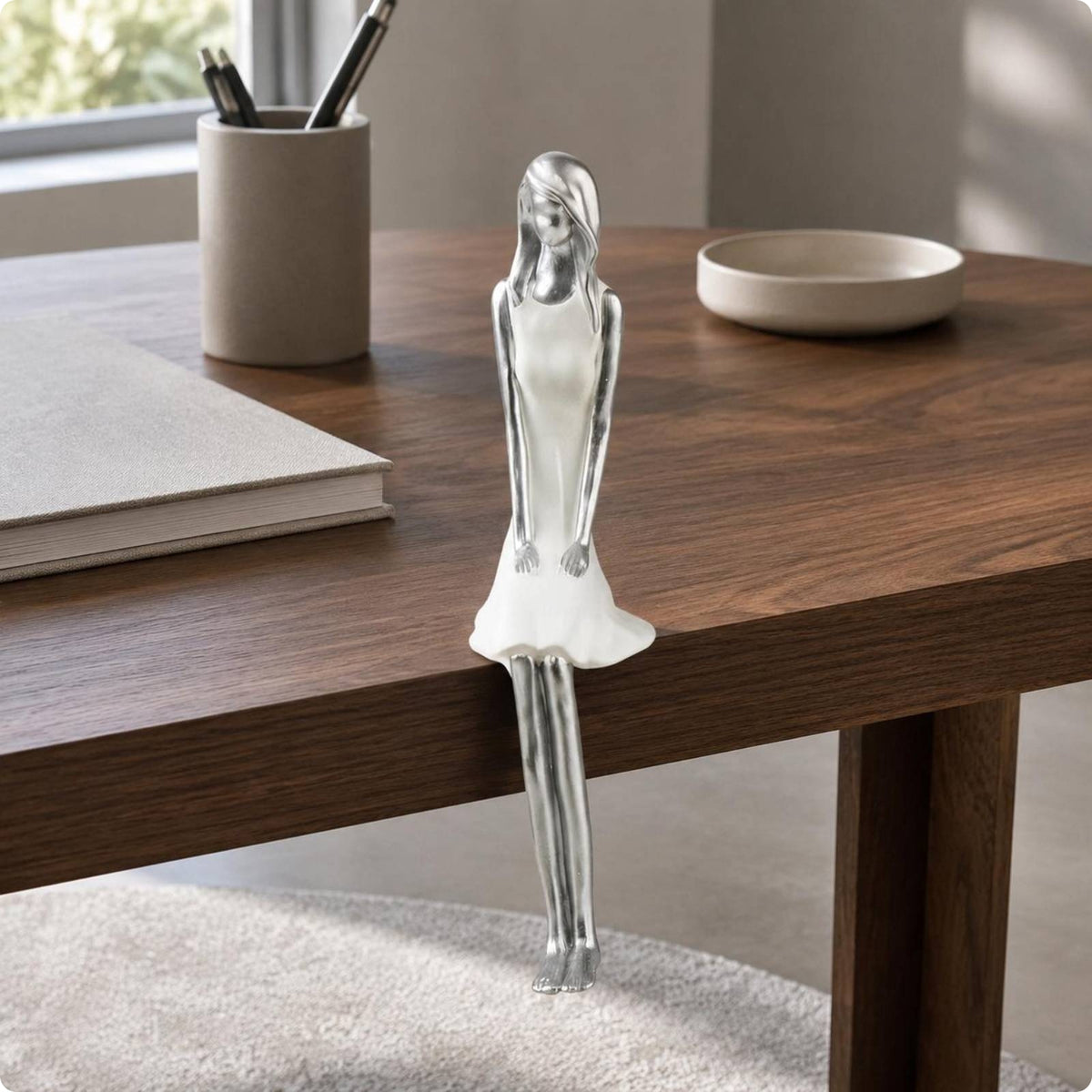 Shelf Sitter Minimalist Ornament Polished for Home Display