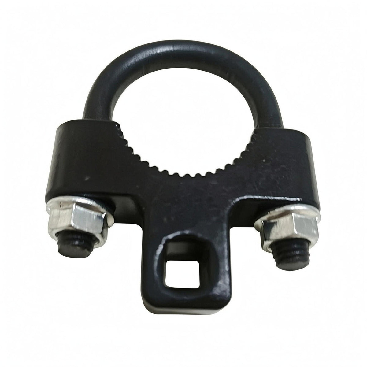 U-Shaped Handle Inner Tie Rod Removal Tool Serrated Grip Inner Tie Rod Installation Tool Square Drive Black Metal