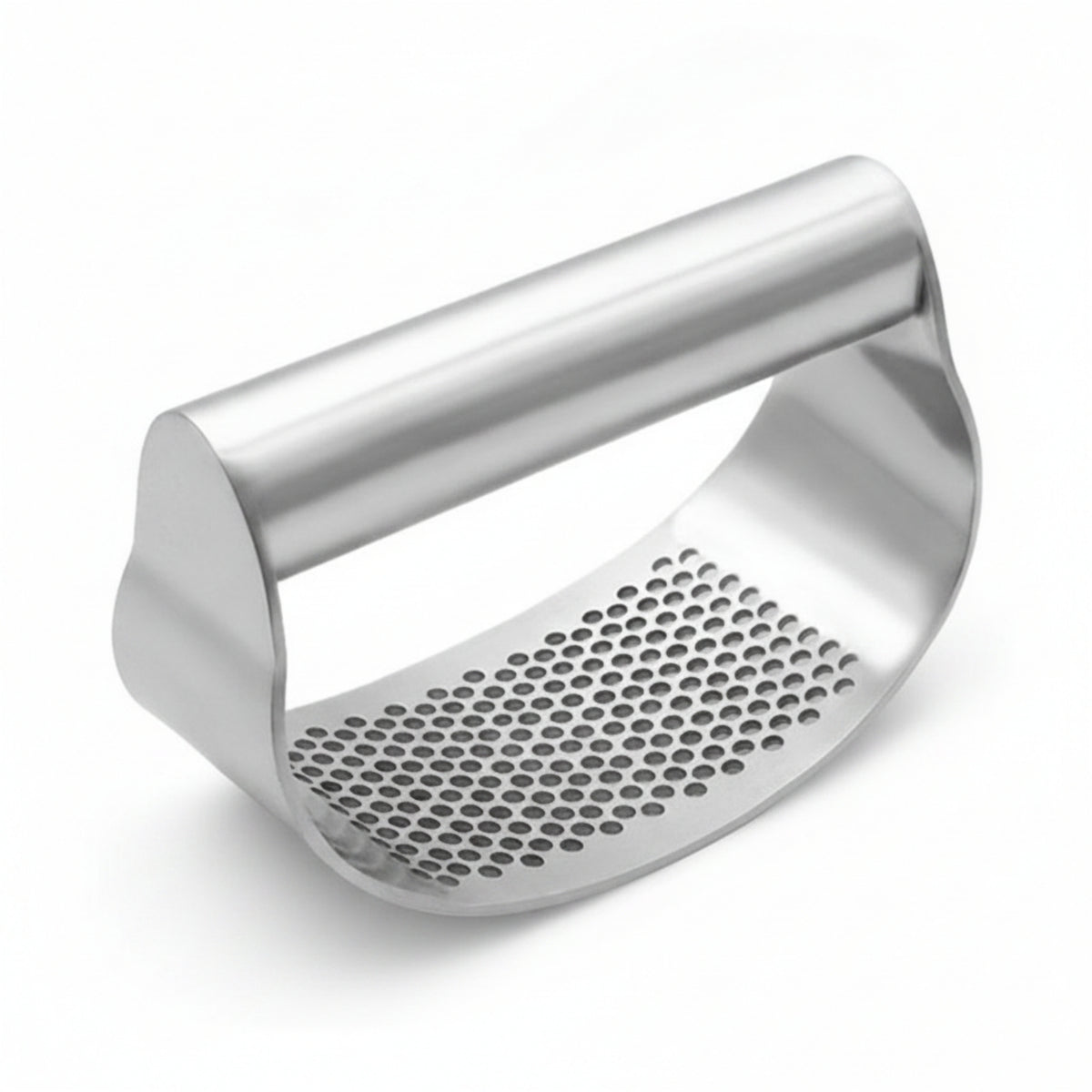 Heavy Duty Perforated One-Piece Garlic Press Stainless Steel Garlic Press