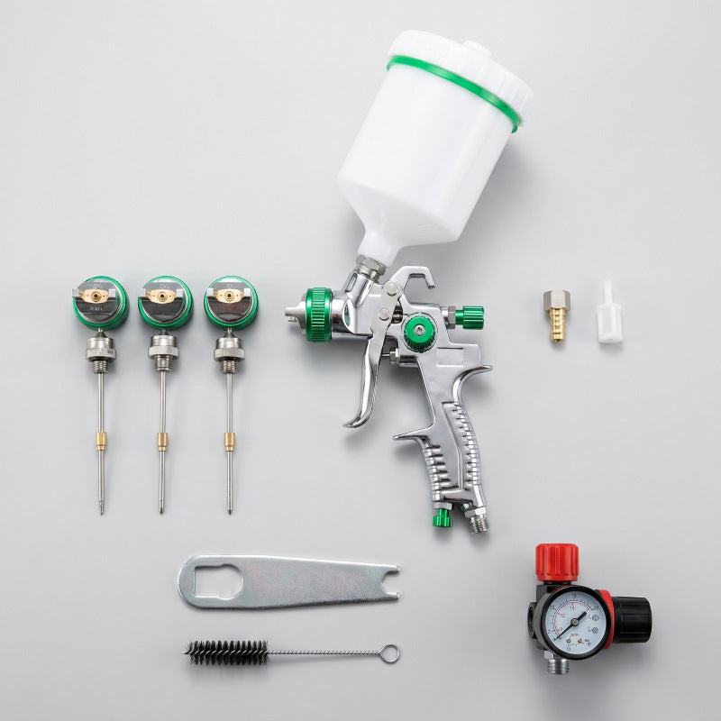 HVLP Gravity Feed Spray Gun Kit with Multiple Nozzle Sizes