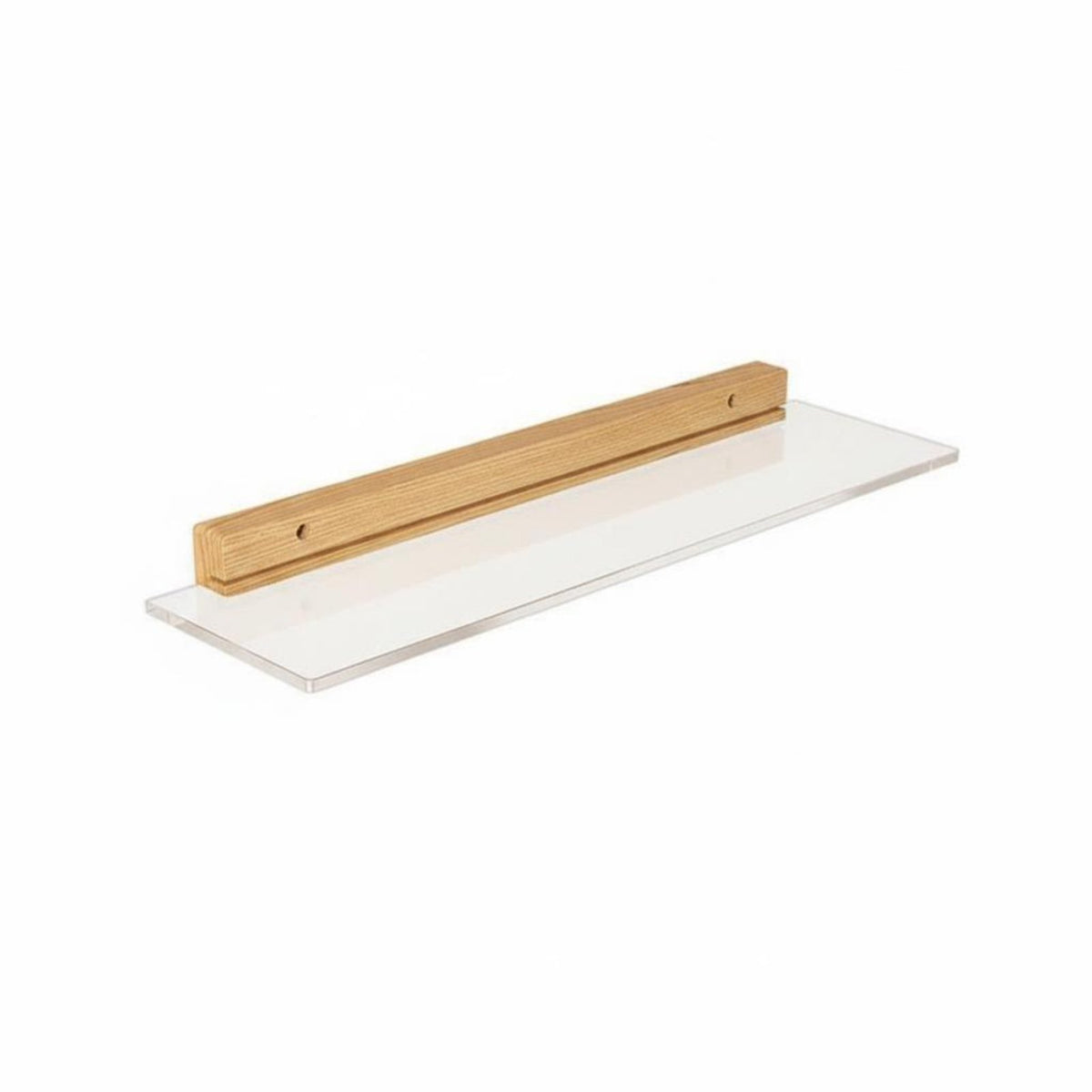 Floating Acrylic Shelf Minimalist Design Display Ledge Multi-Purpose for Bedroom