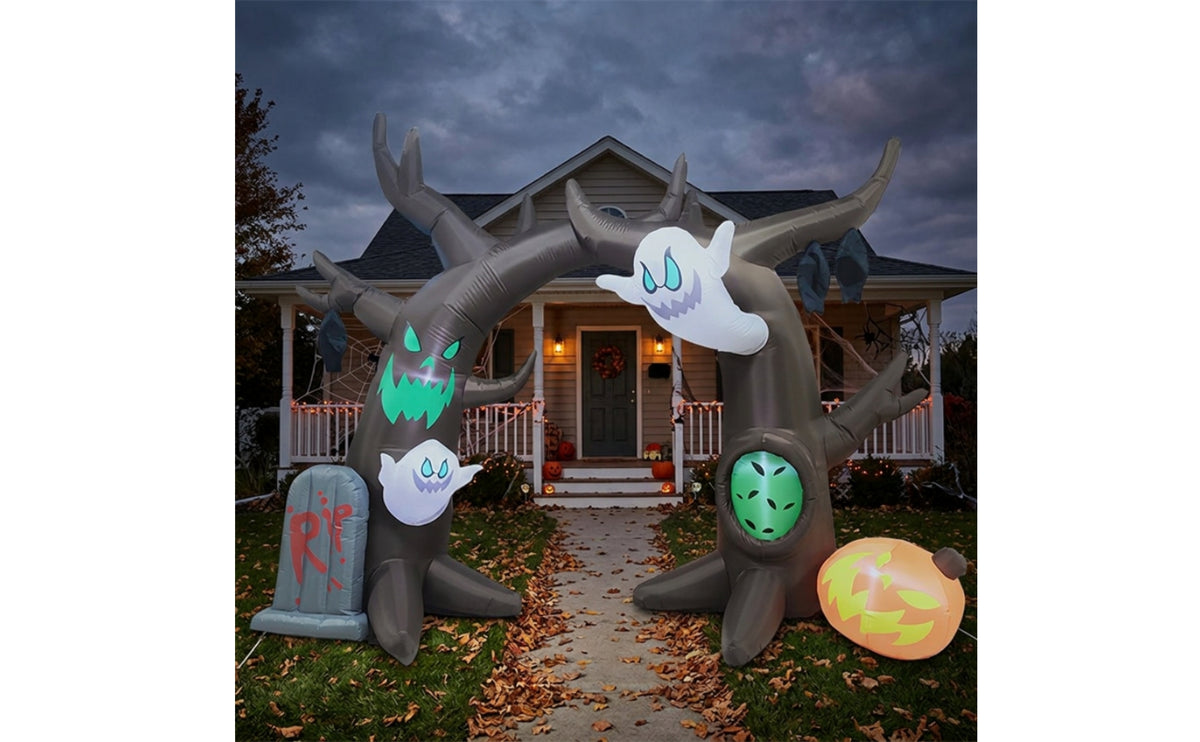 8 Ft Inflatable Archway Lighted Inflatable Arch Stable Decoration Long-Lasting for Garden
