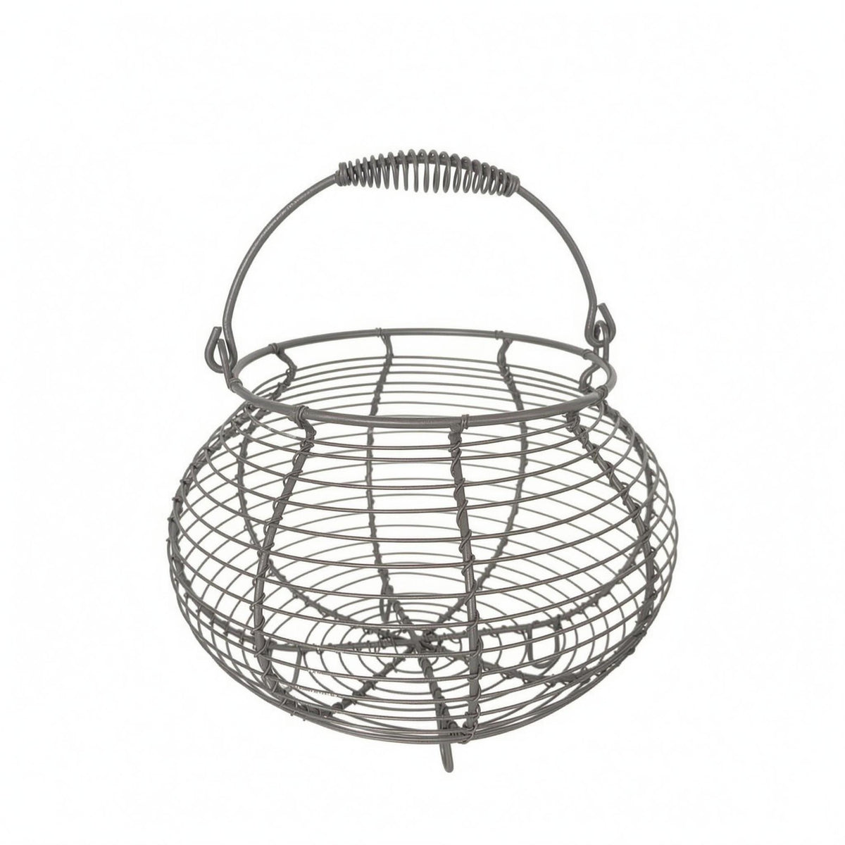 Wire Storage Basket Multipurpose Egg Basket with Handles