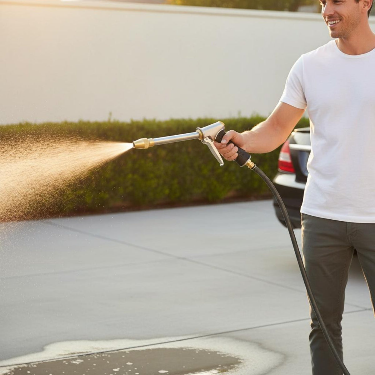 Car Wash Spray Wear-Resistant Metal Hose Spray Nozzle Leak-Resistant
