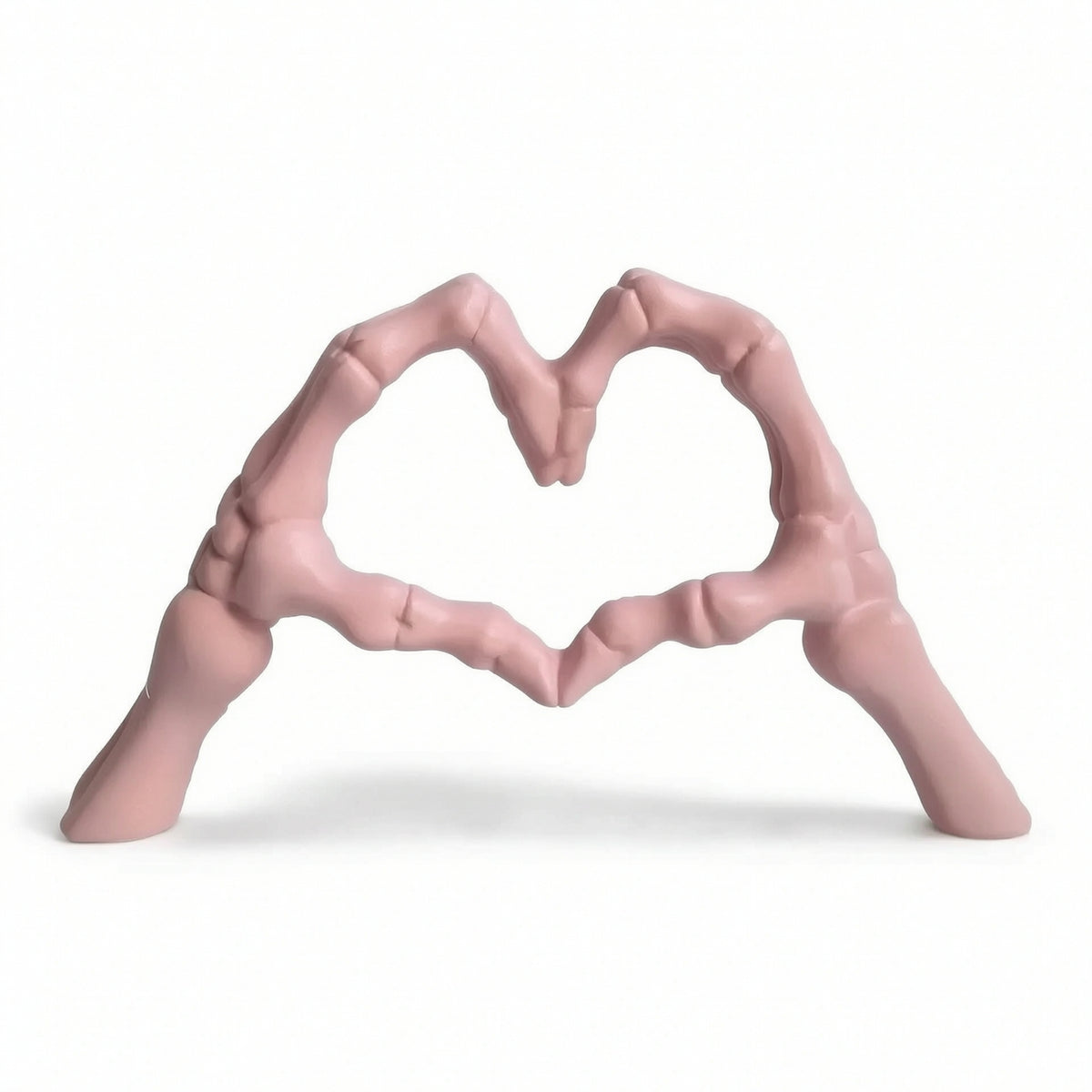 Skeleton Hands Forming a Heart Resin Skeleton Hand Sculpture Compact for Desk