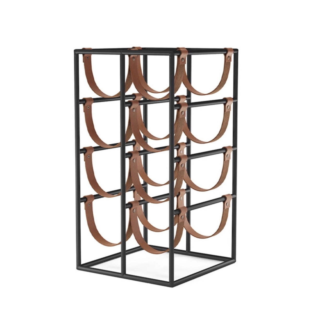 Grape Rack with Leather Straps Sturdy Countertop Grape Rack Stylish for Home Bar