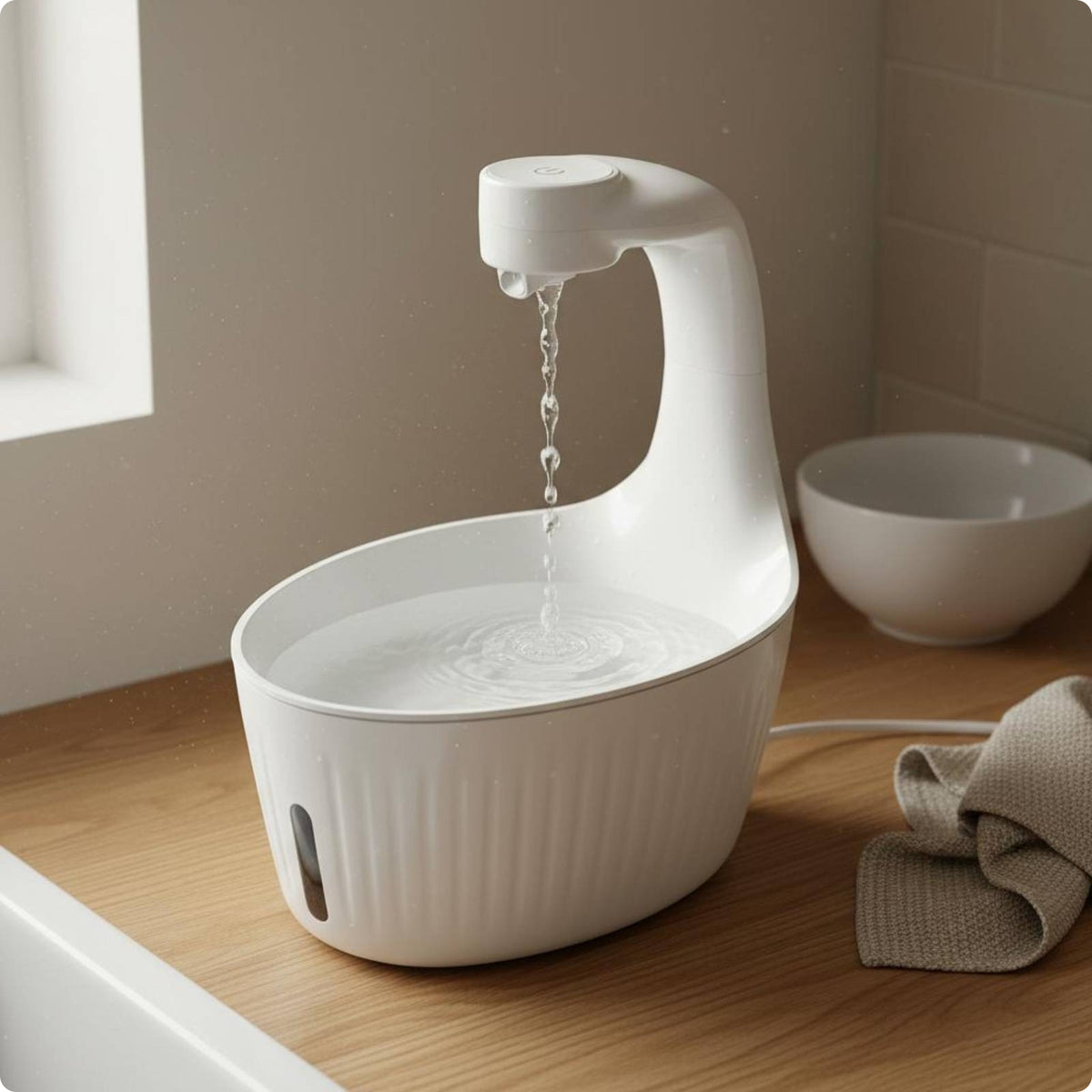Wireless Feline Water Fountain Easy to Clean for Cats