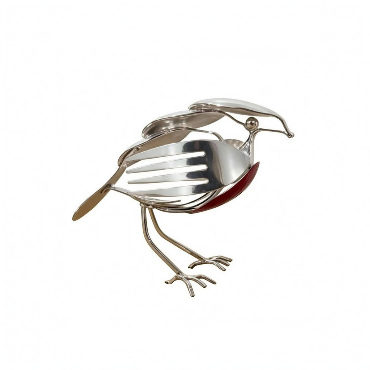 Metal Bird Sculpture Standing Display House Decoration Lightweight for Tabletop