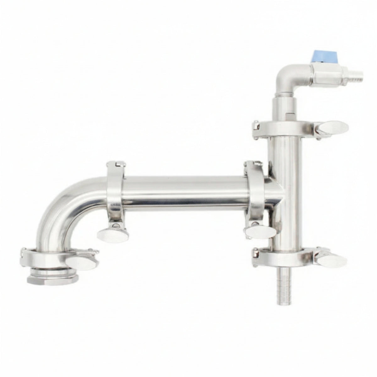 304 Stainless Steel Steam Condenser with Tri-Clamp Inexpensive Weldless Steam Condenser Food-Grade Compact for Home Brewers
