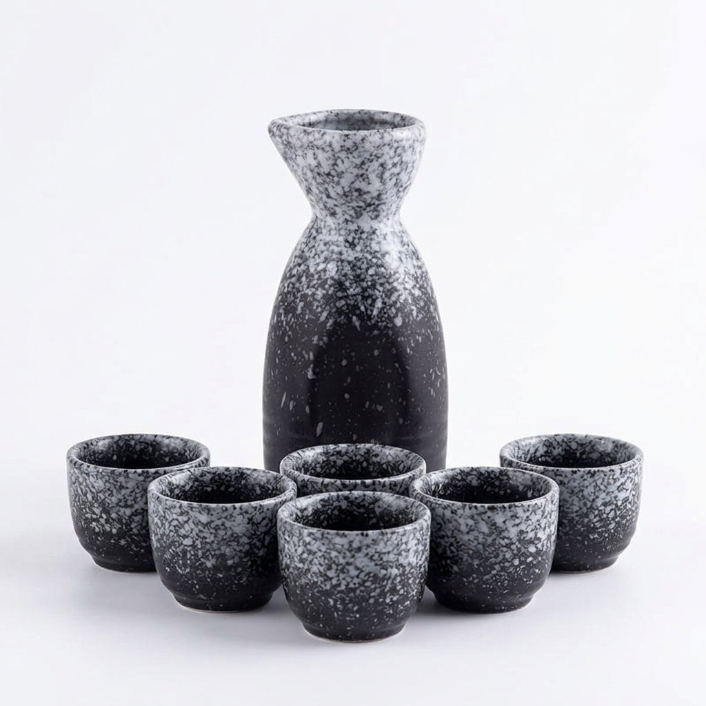 Ceramic Sake Set Sapphire Blue New Chinese Style