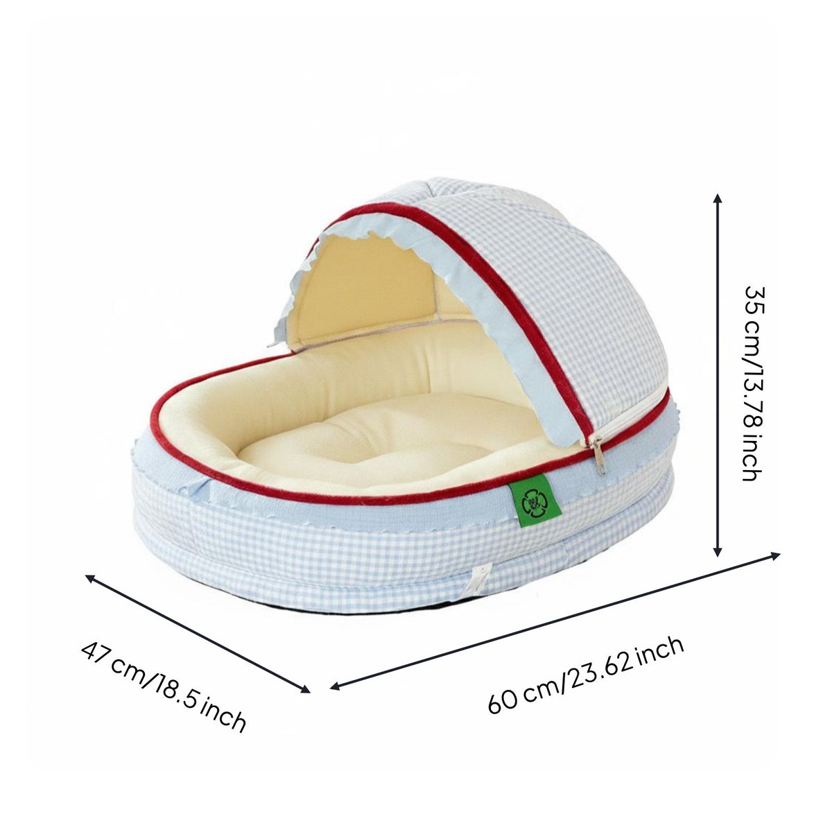 Cat Cradle Bed Every Season Semi Enclosed Hooded Design Semi Enclosed Pet Bed for Cats