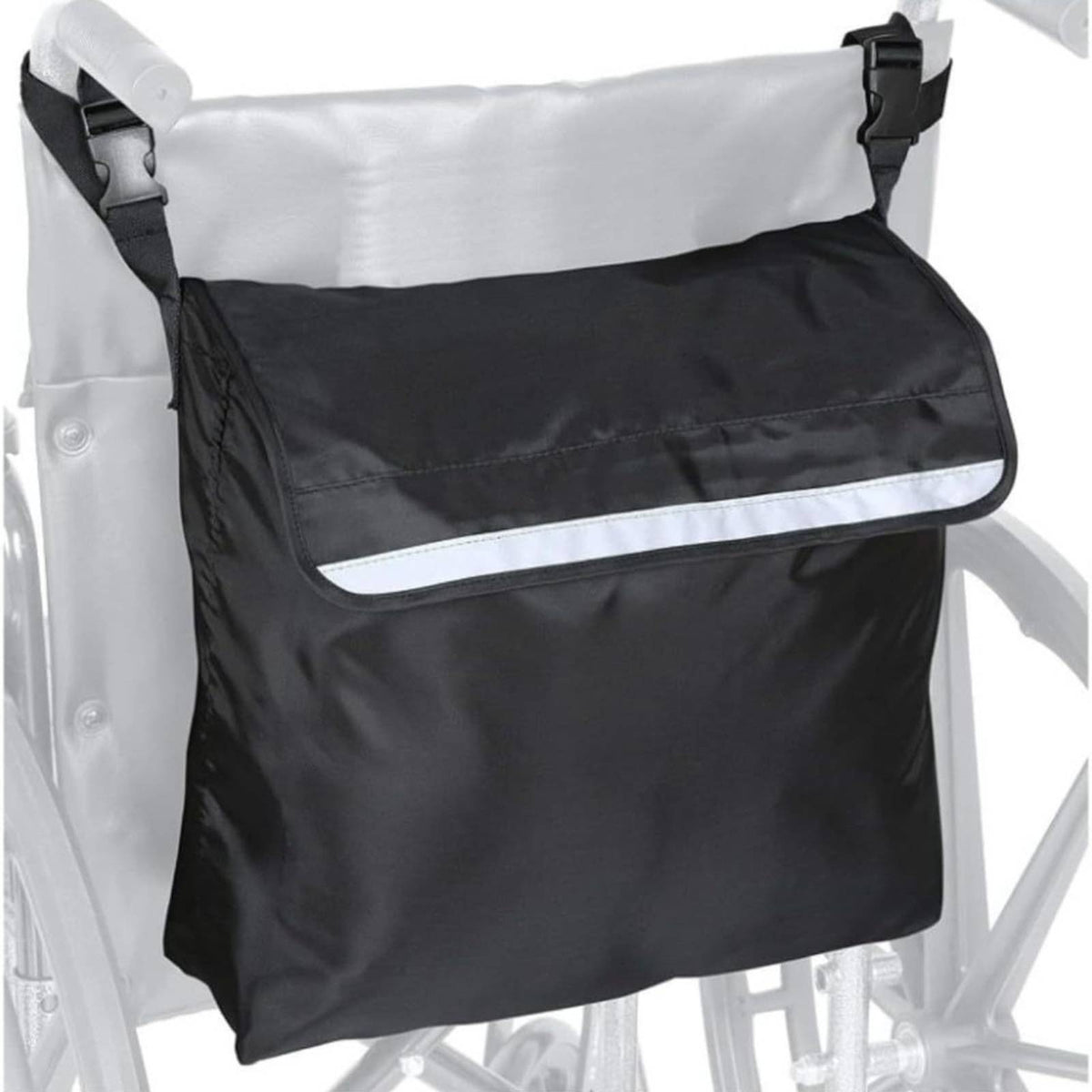 Bag with Reflective Strip Adjustable Rear Bag Lightweight for Individuals, Elderly, Night Outings