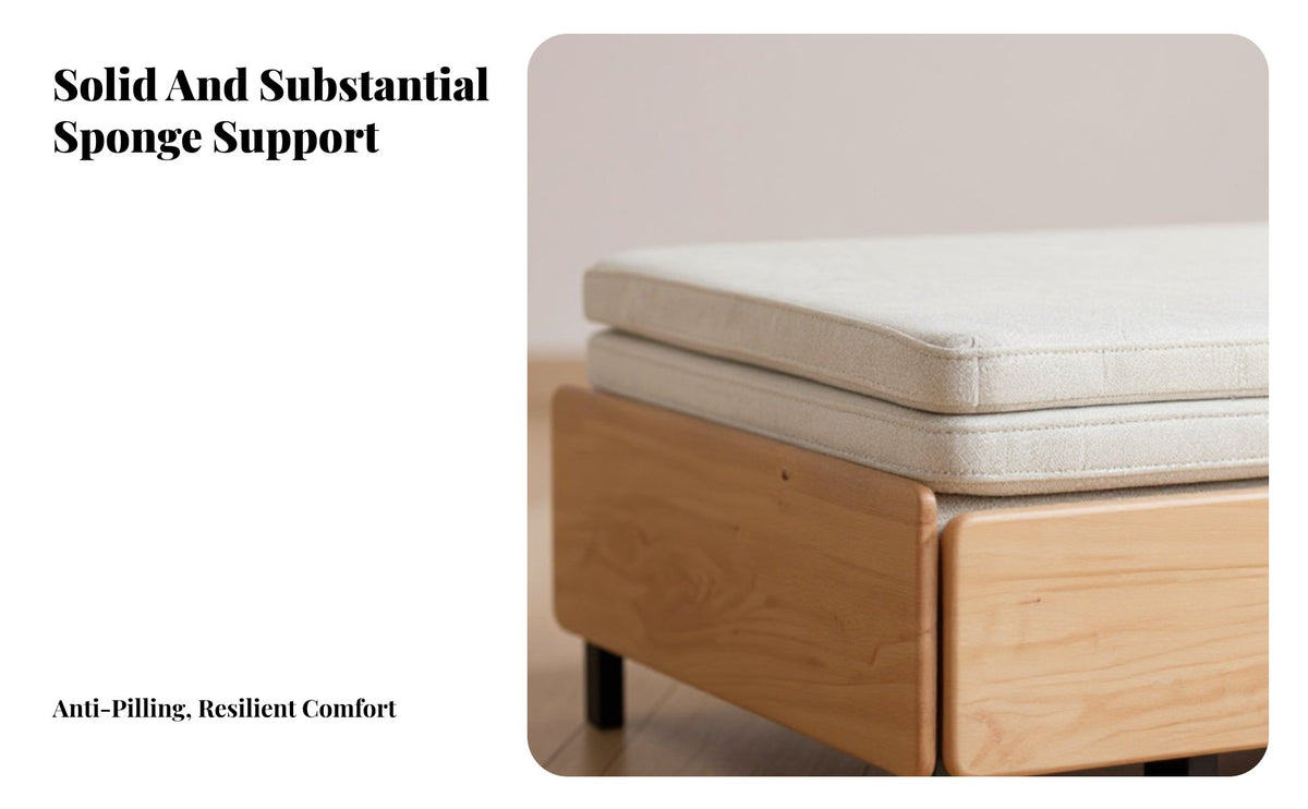 sturdy Wood Frame Armless Pull-extendable Daybed two-in-oneUse Pull-extendable Loveseat Bed Space-Saving Design Sleeper Sofa Minimalist design for Apartment Dwellers, Overnight Guests, Homeowners, Guest Room, Home Office