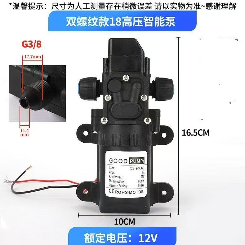 18-Thread Multi-Purpose 12V Diaphragm Pump for Car Washing