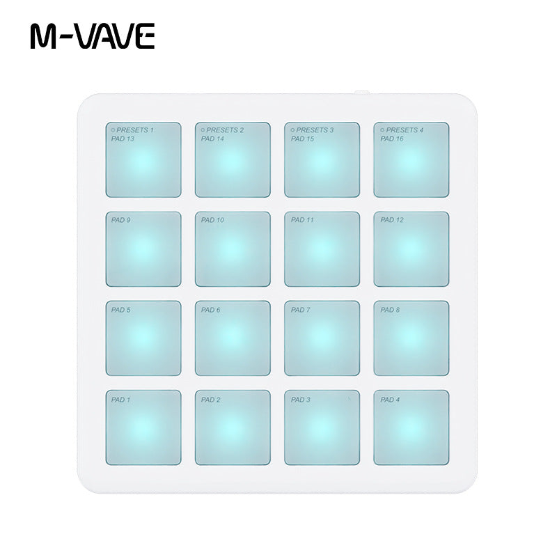 Portable MIDI Pad Controller with RGB Backlit Pads