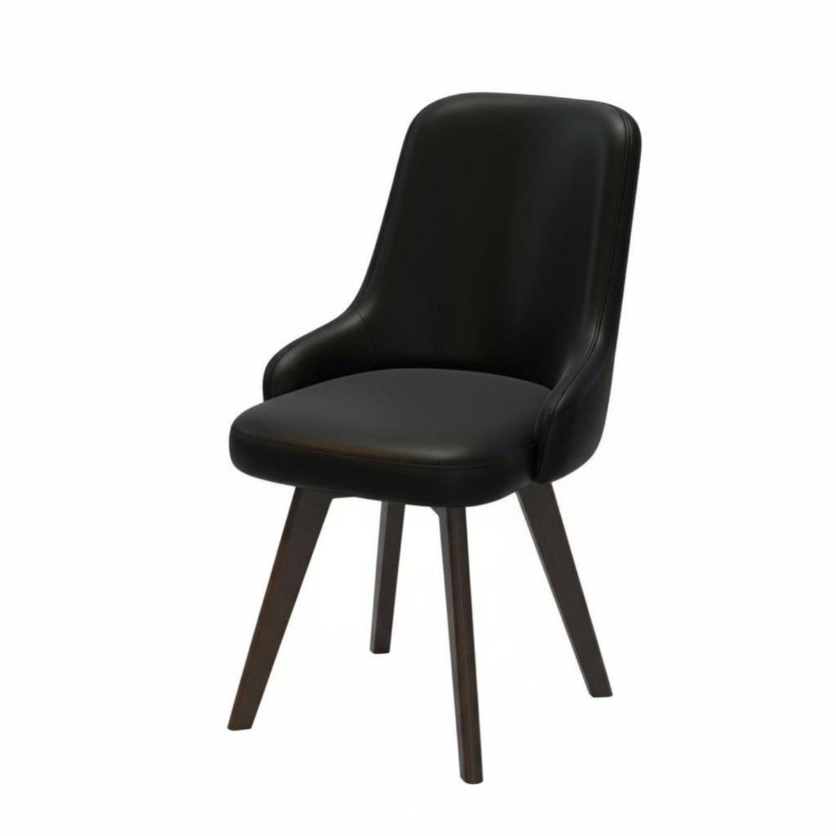 Armless Swivel Vanity Chair Padded Cushion Home Seating Lumbar Support for Teens